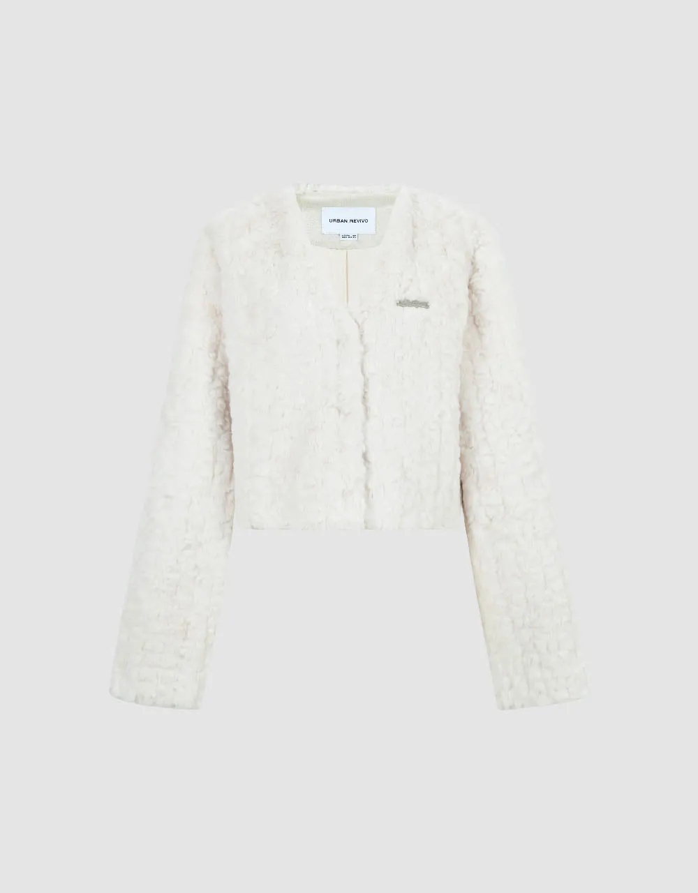 V-Neck Furry Coat sold by Urban Revivo product image thumbnail 2