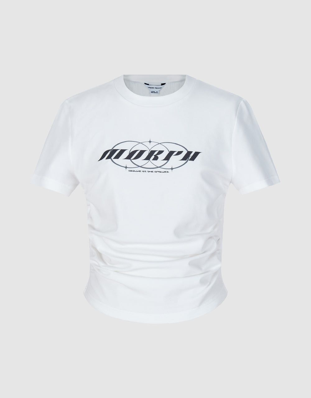 Racer Crew Neck Straight T-Shirt sold by Urban Revivo