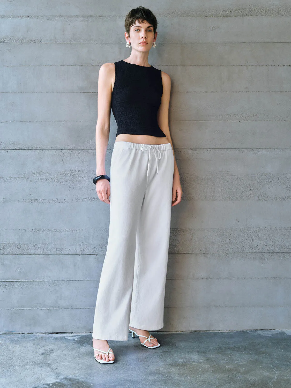 Drawstring Waist Jeans sold by Urban Revivo product image thumbnail 5