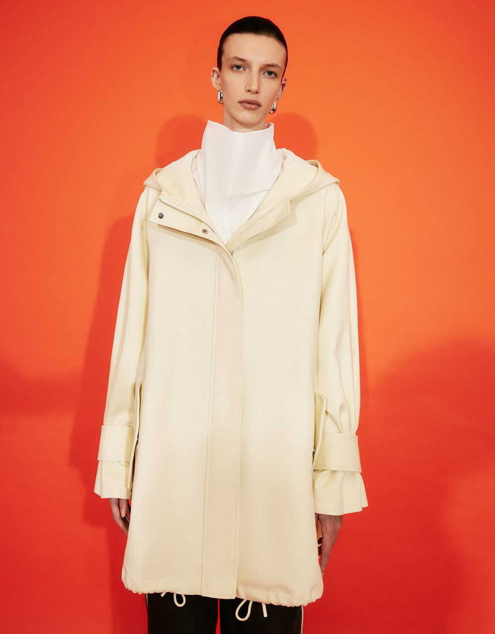 Hooded Long Coat sold by Urban Revivo
