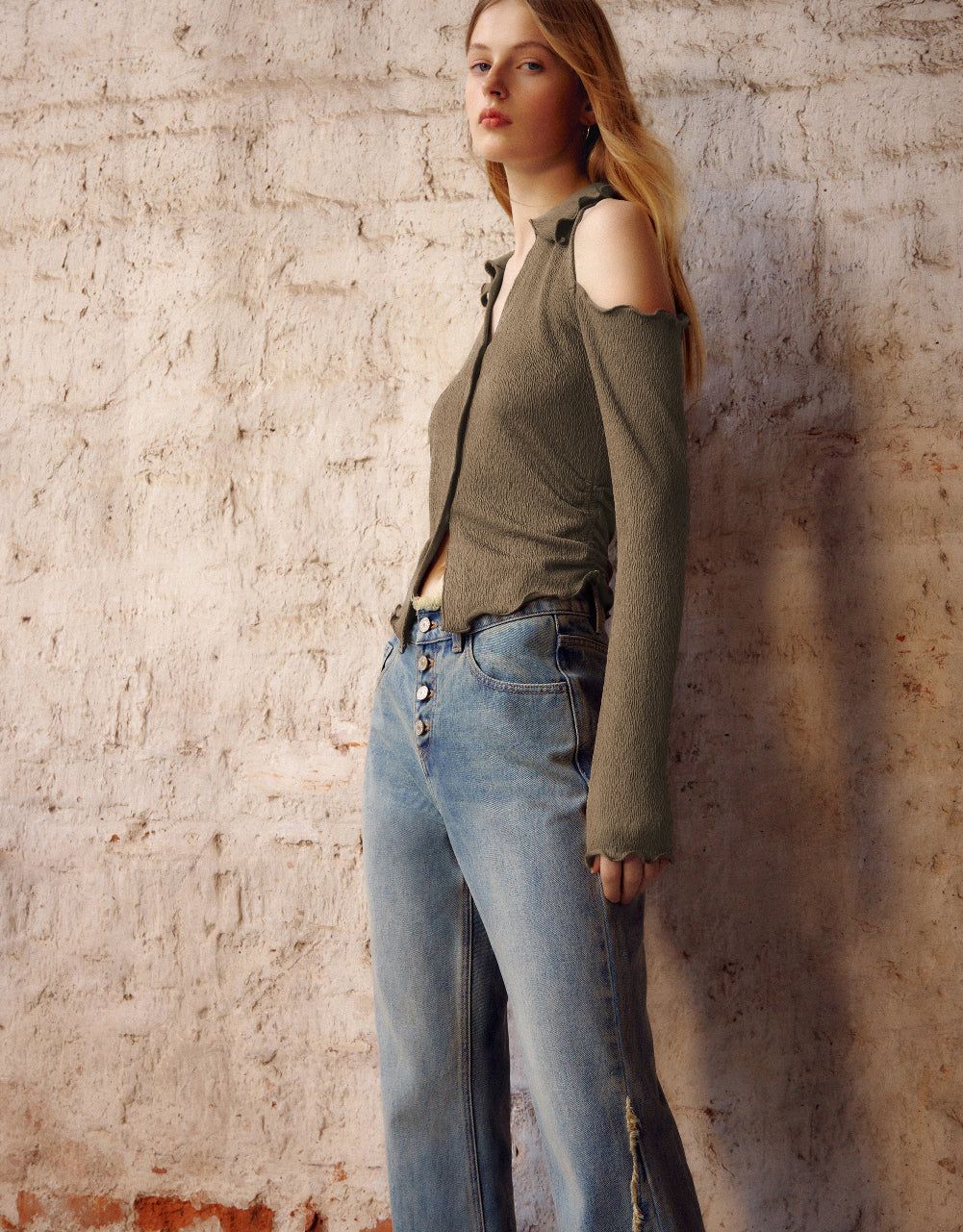 Cold Shoulder Skater Knitted Shirt sold by Urban Revivo product image thumbnail 3