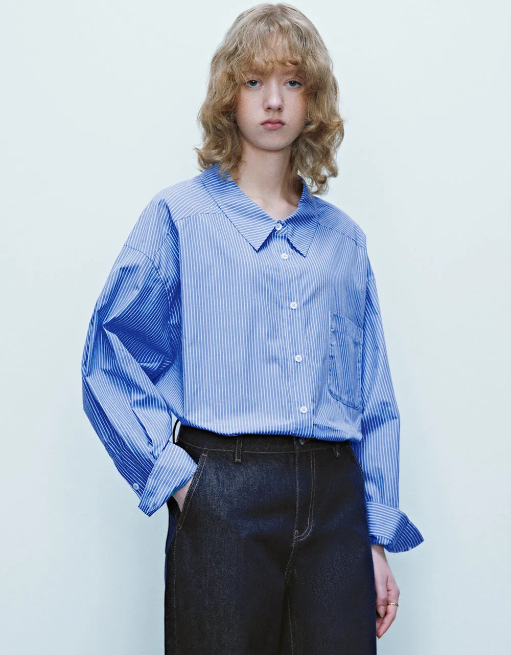 Striped Button Up Shirt sold by Urban Revivo