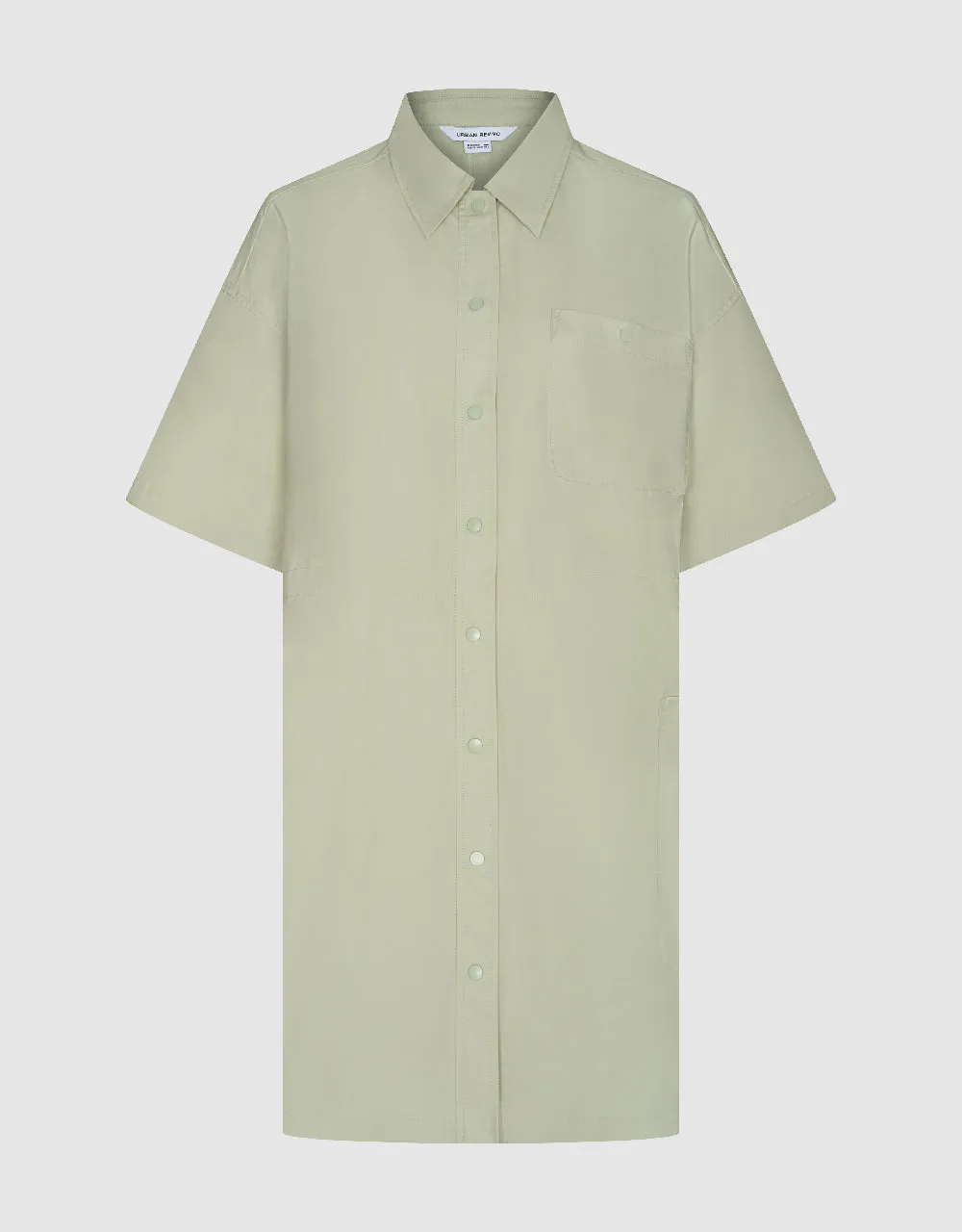 Elastic Waist A-Line Shirt Dress sold by Urban Revivo product image thumbnail 2