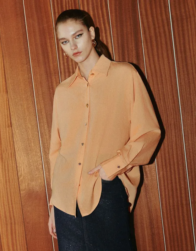 Button Up Straight Shirt sold by Urban Revivo