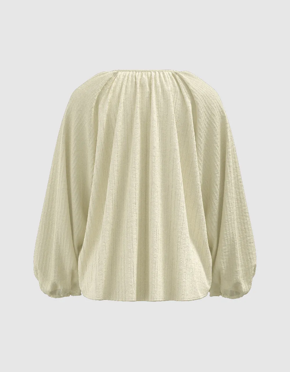 Tie Front Loose Blouse sold by Urban Revivo product image thumbnail 5