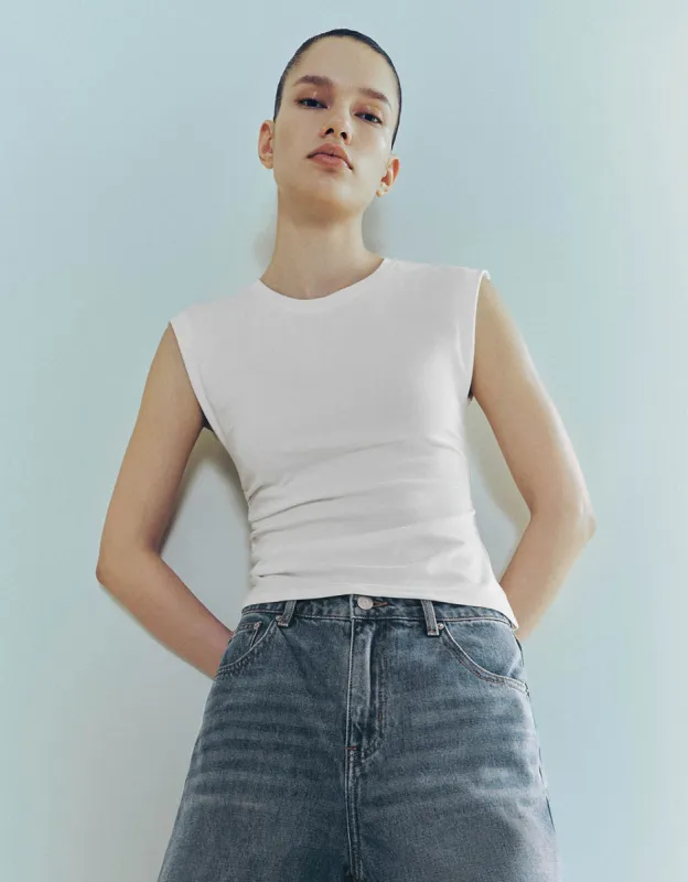 Crew Neck Skinny T-Shirt sold by Urban Revivo