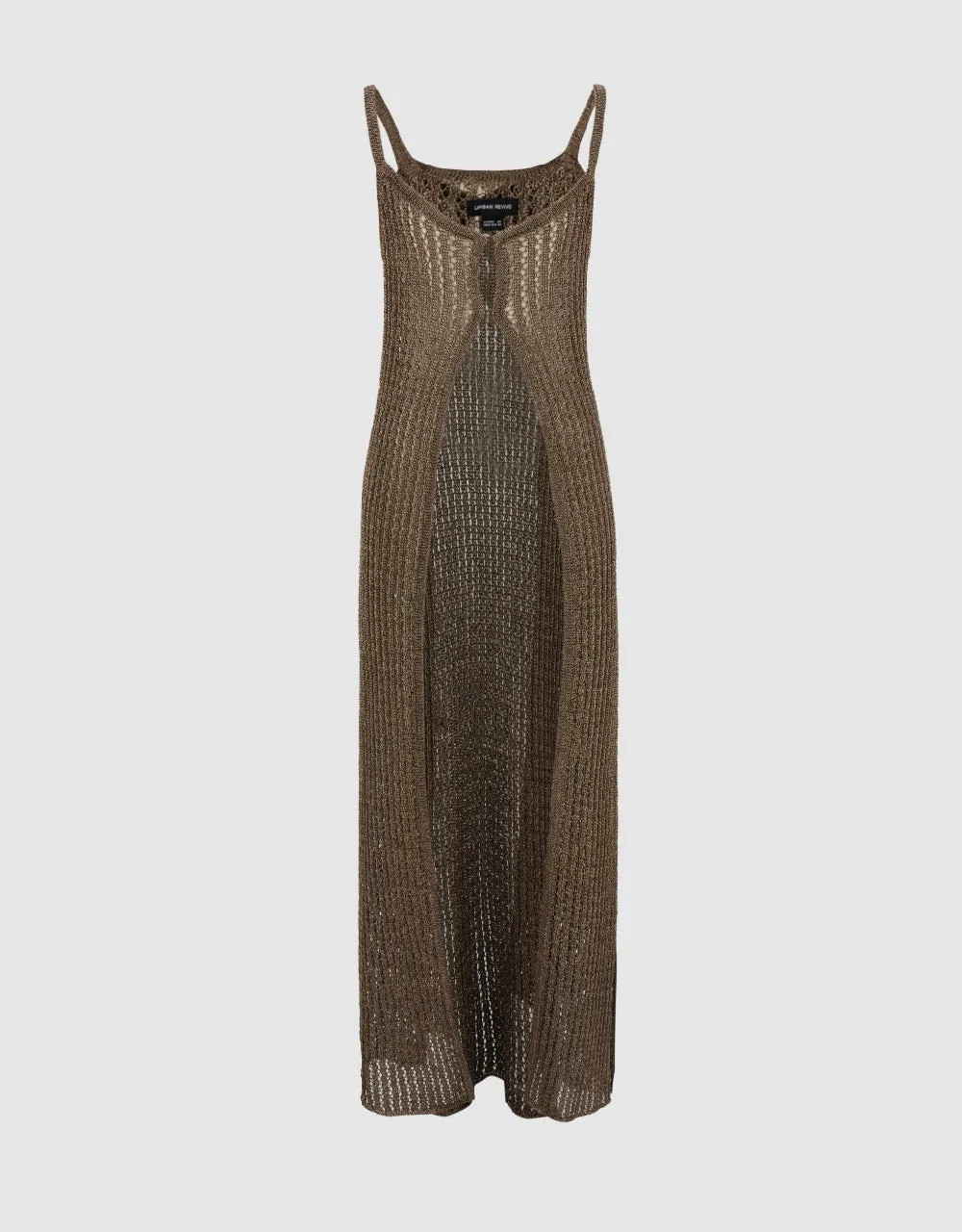 Sleeveless Off-Shoulder Knitted Cardigan sold by Urban Revivo product image thumbnail 2