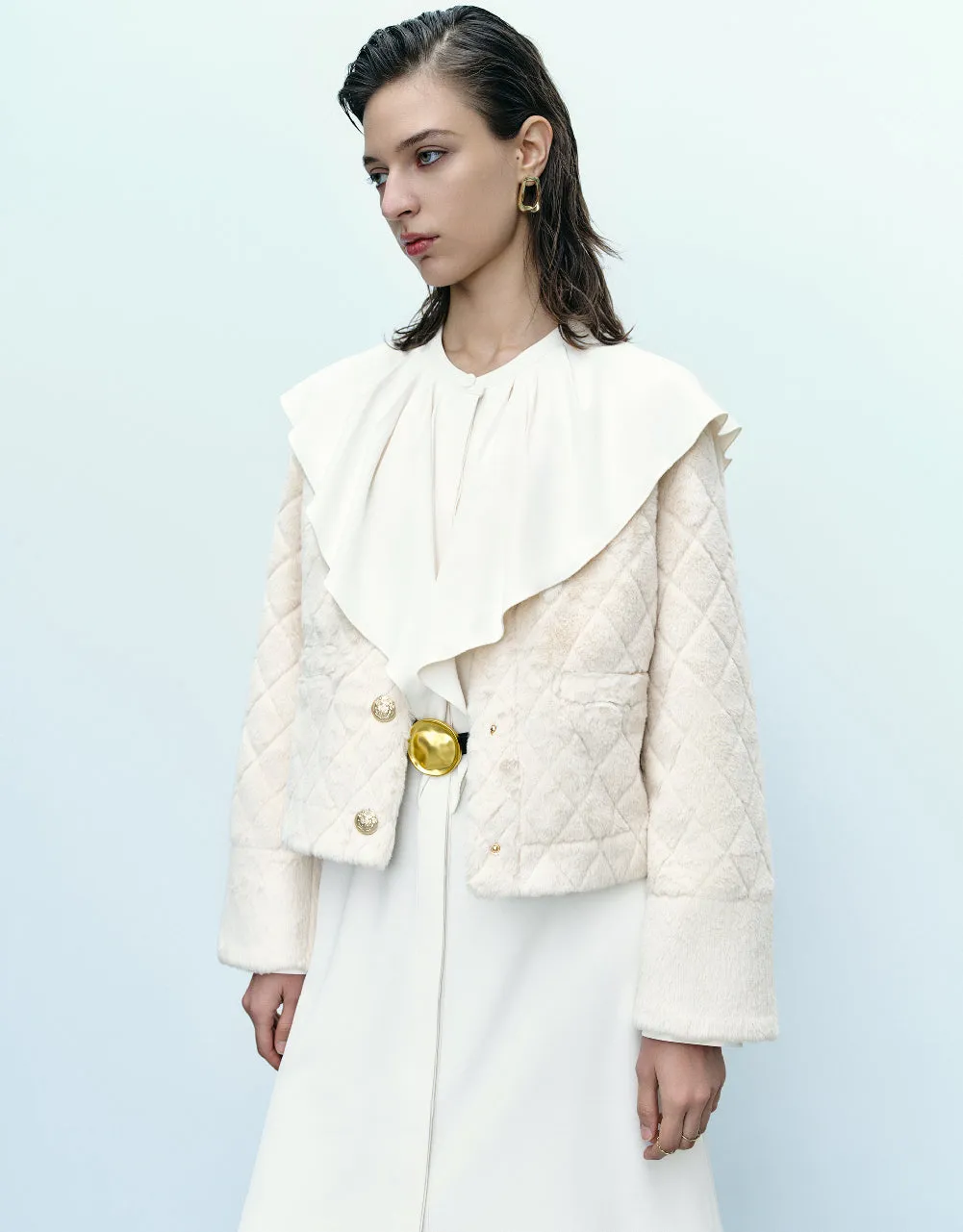 Faux Fur Coat sold by Urban Revivo product image thumbnail 2