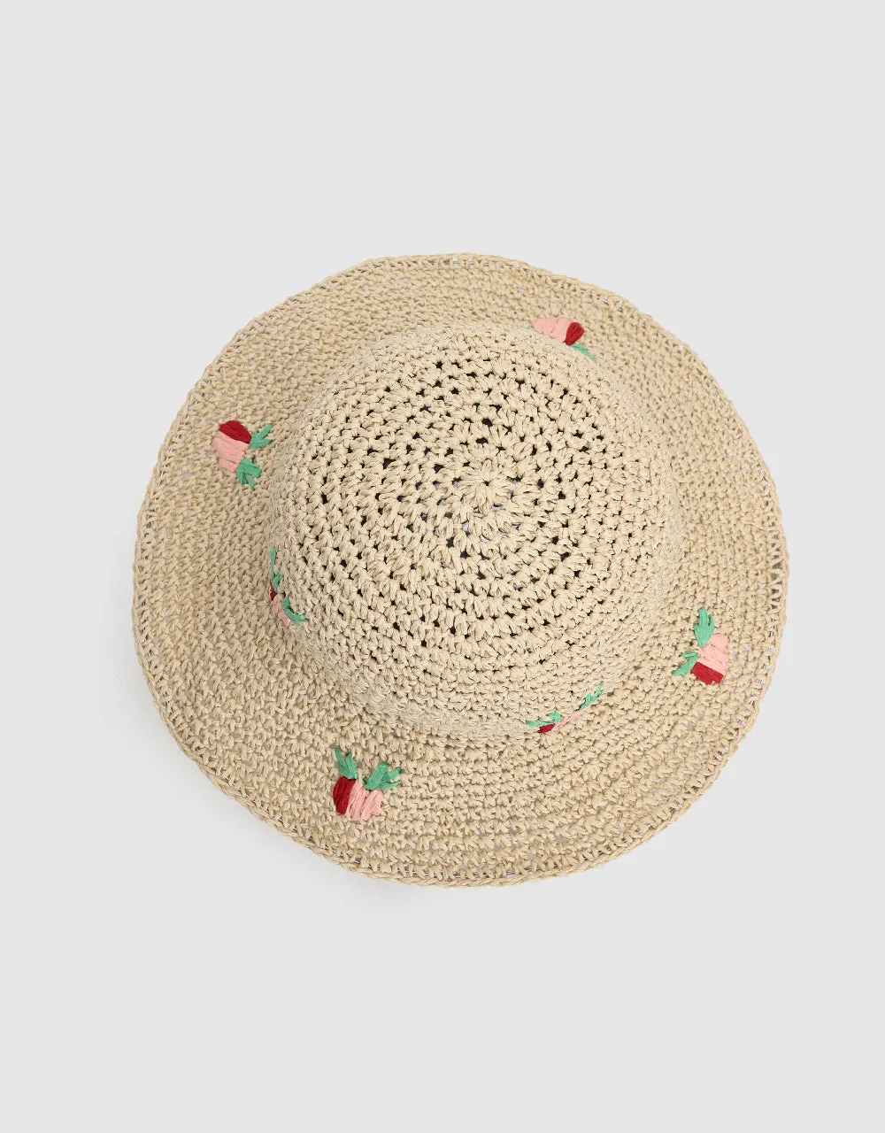 Fruit Embroidered Straw Hat sold by Urban Revivo product image thumbnail 4