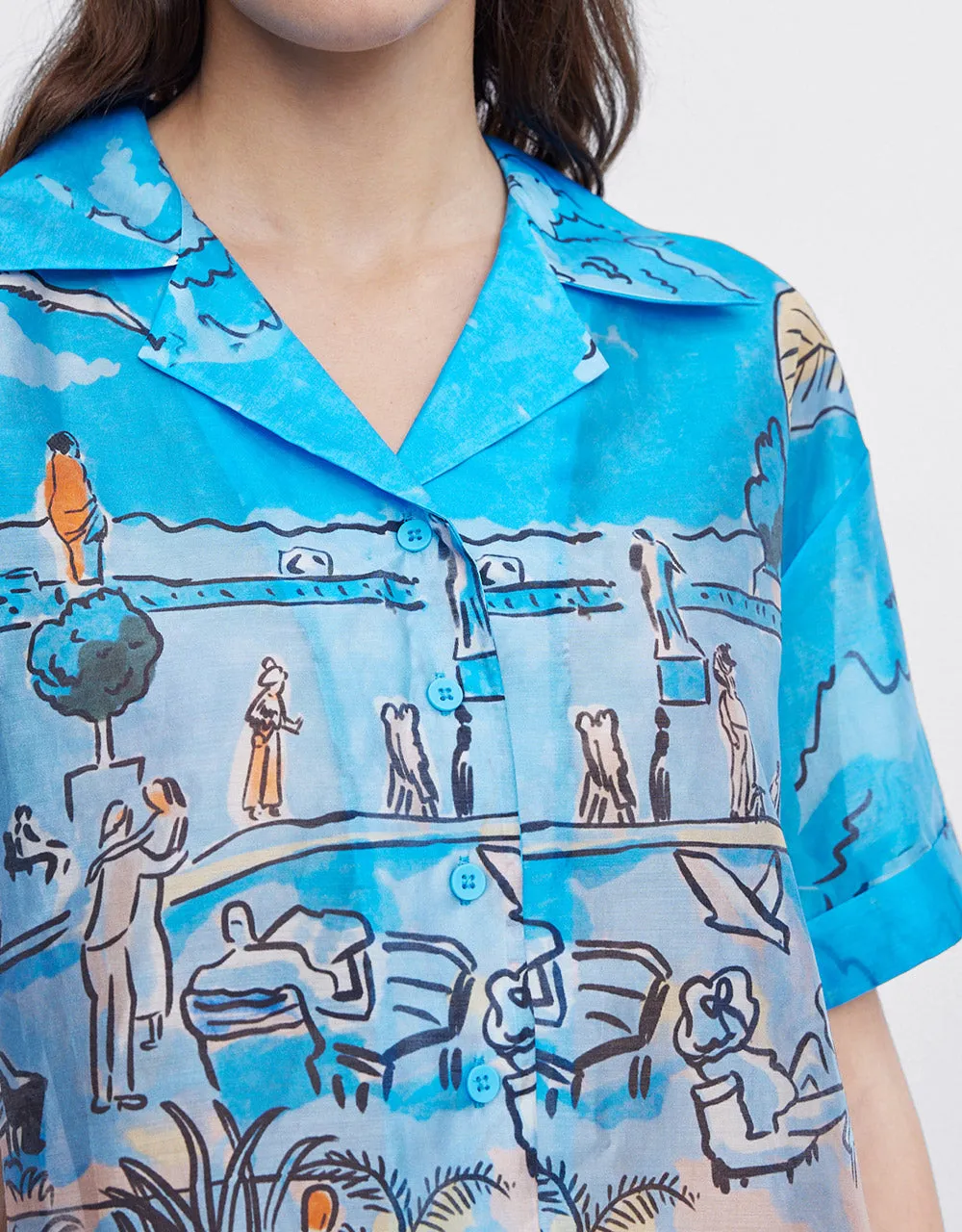 Summer Landscape Shirt sold by Urban Revivo product image thumbnail 3