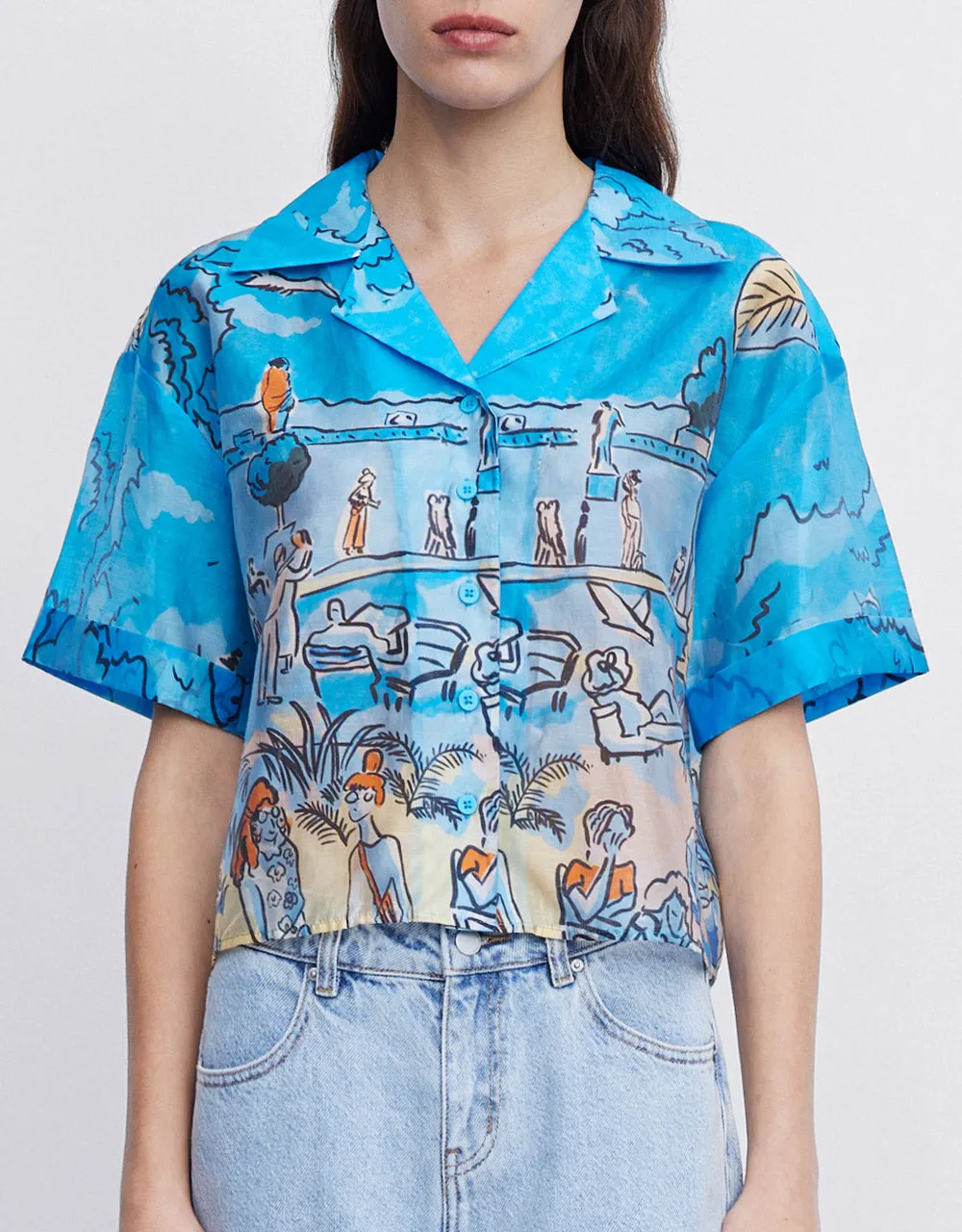 Summer Landscape Shirt sold by Urban Revivo product image thumbnail 2