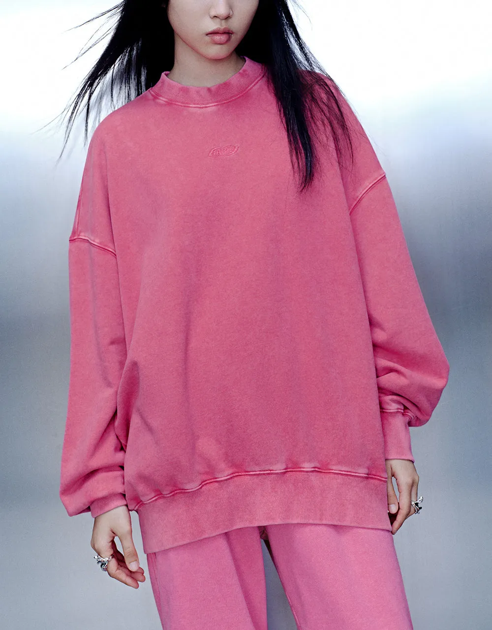 Crew Neck Loose Sweatshirt sold by Urban Revivo product image thumbnail 2