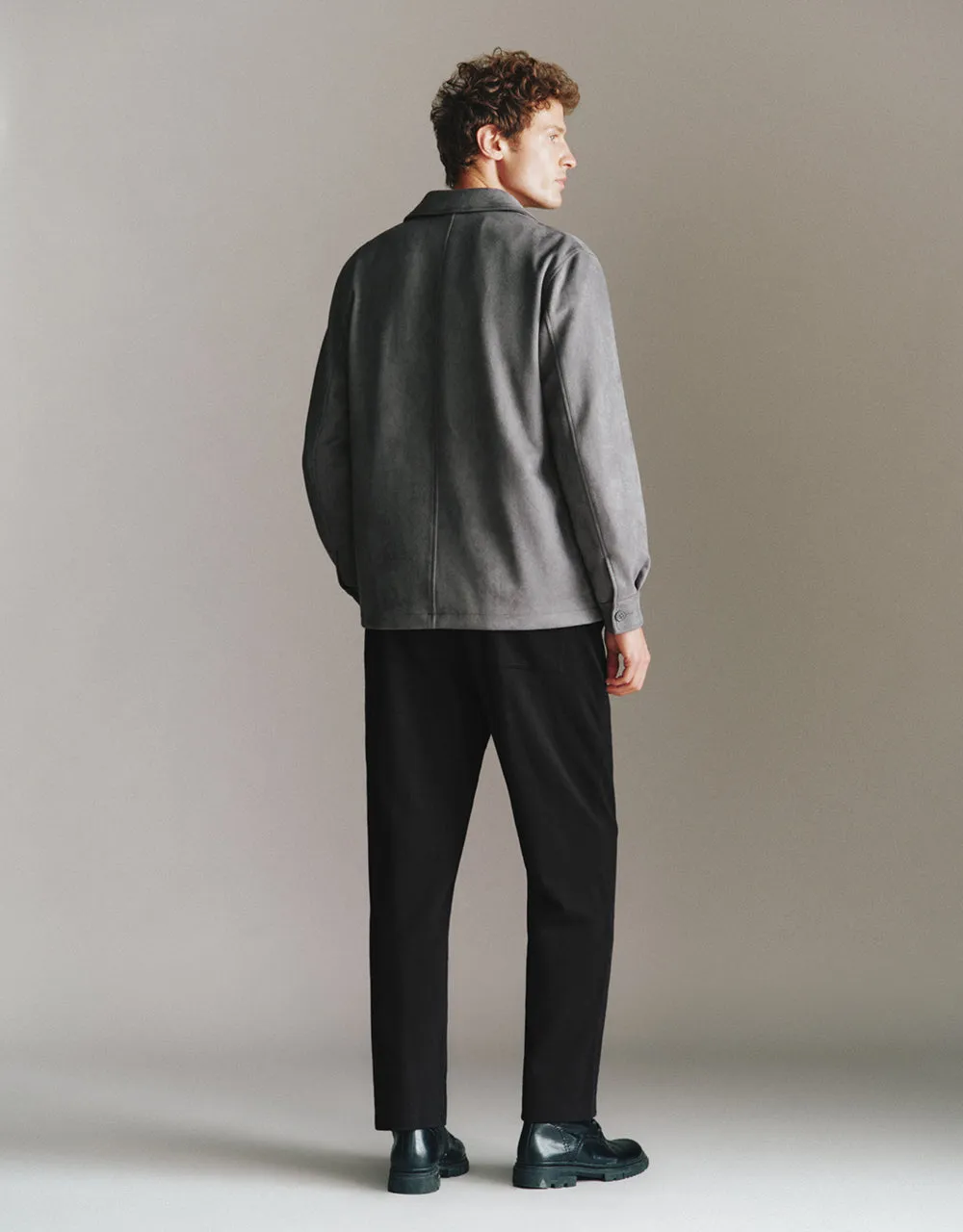 Button Up Straight Jacket sold by Urban Revivo product image thumbnail 3