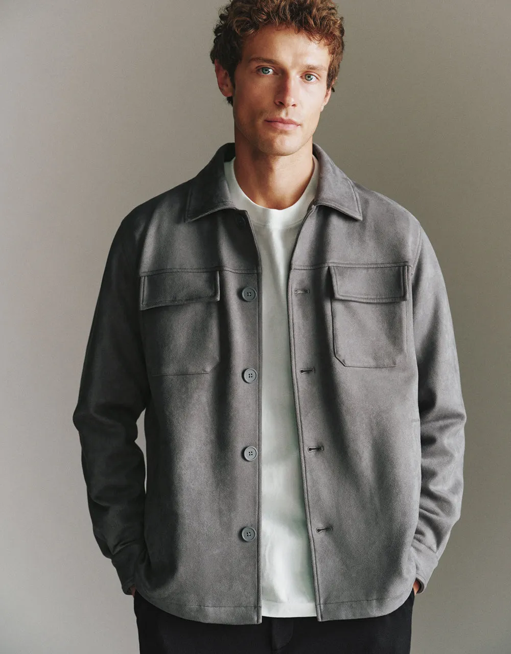 Button Up Straight Jacket sold by Urban Revivo