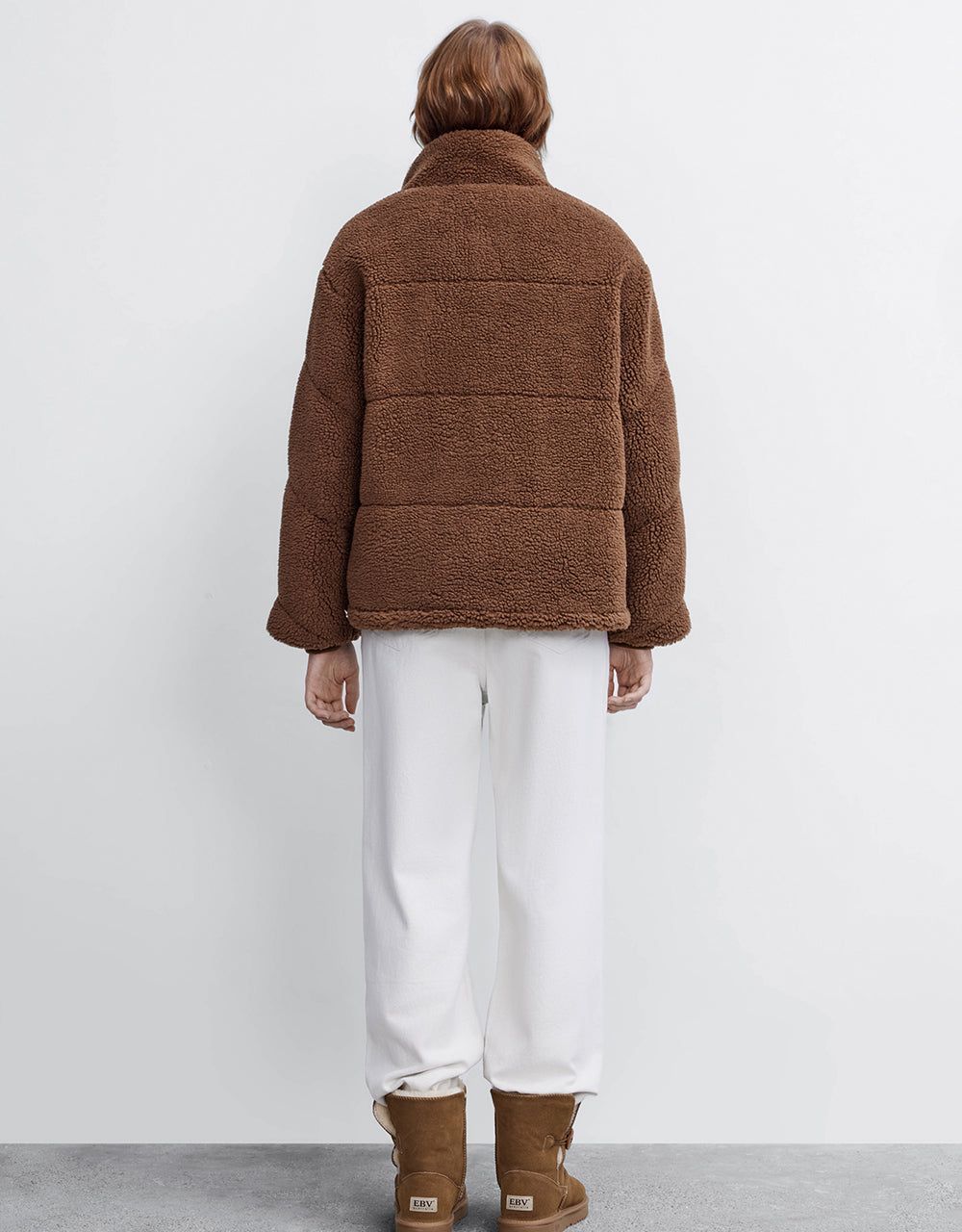 Zipper Front Stand Collar Straight Jacket sold by Urban Revivo product image thumbnail 5