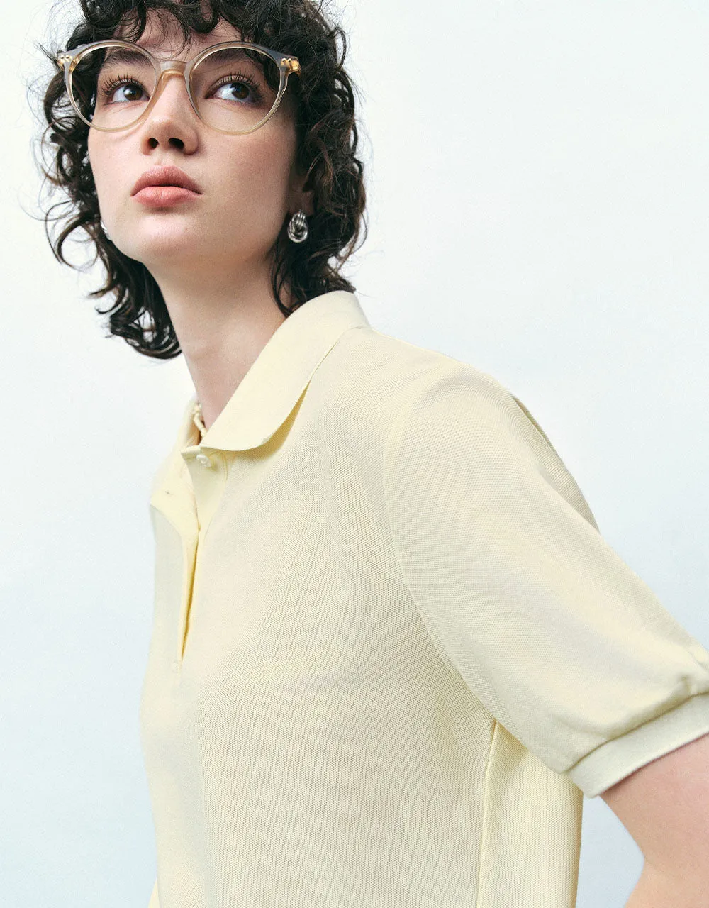 Button Half Placket Strtaight T-Shirt sold by Urban Revivo product image thumbnail 4