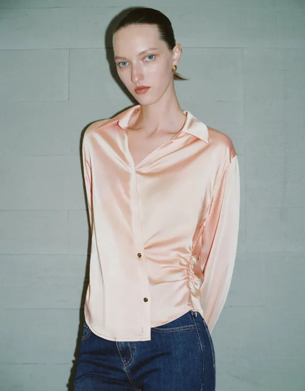 Ruched Thin Shirt sold by Urban Revivo