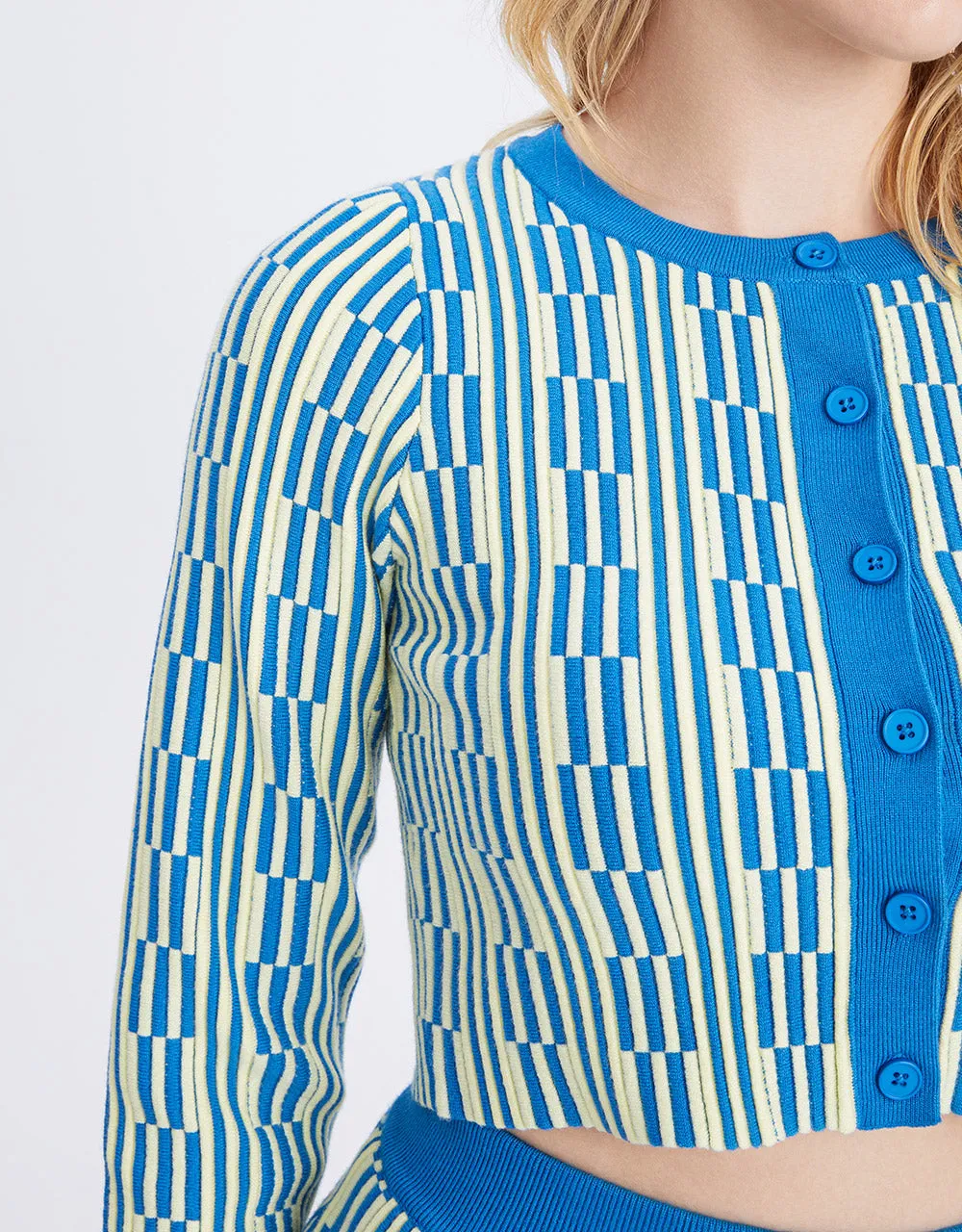 Geo Pattern Button Up Cardigan sold by Urban Revivo product image thumbnail 3