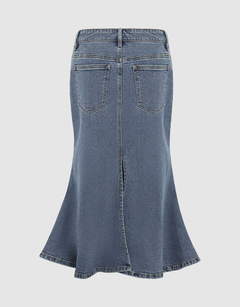 Midi Fishtail Denim Skirt sold by Urban Revivo product image thumbnail 3