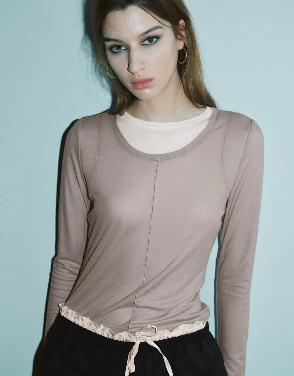 Crew Neck Skinny T-Shirt sold by Urban Revivo product image thumbnail 4