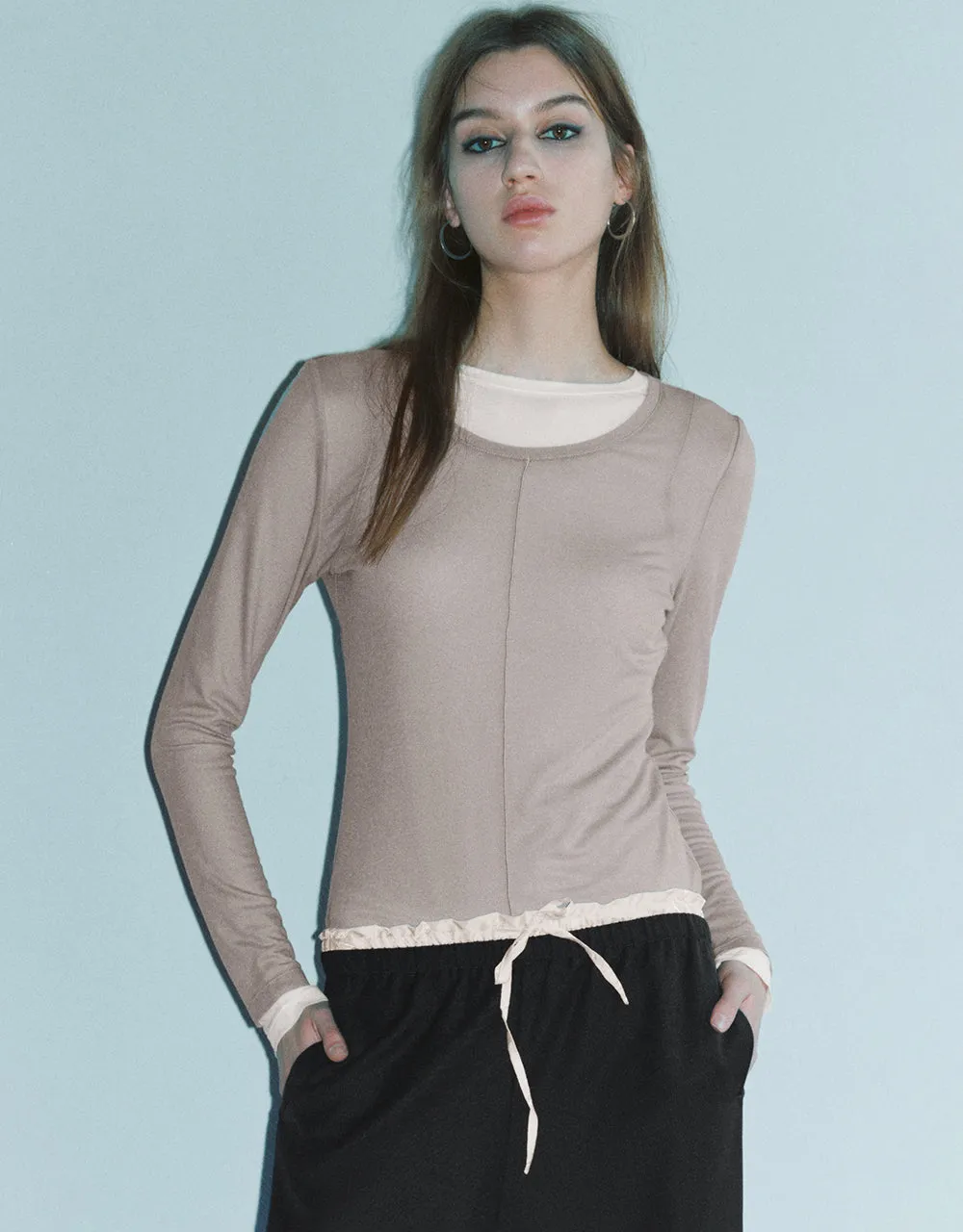 Crew Neck Skinny T-Shirt sold by Urban Revivo