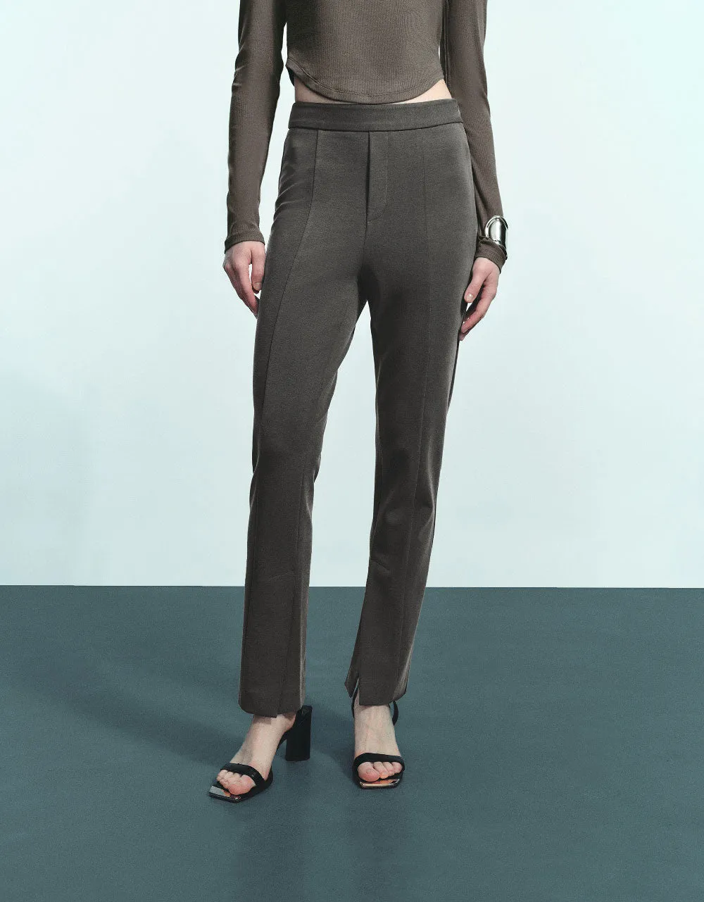 Knitted Straight Pants sold by Urban Revivo product image thumbnail 2