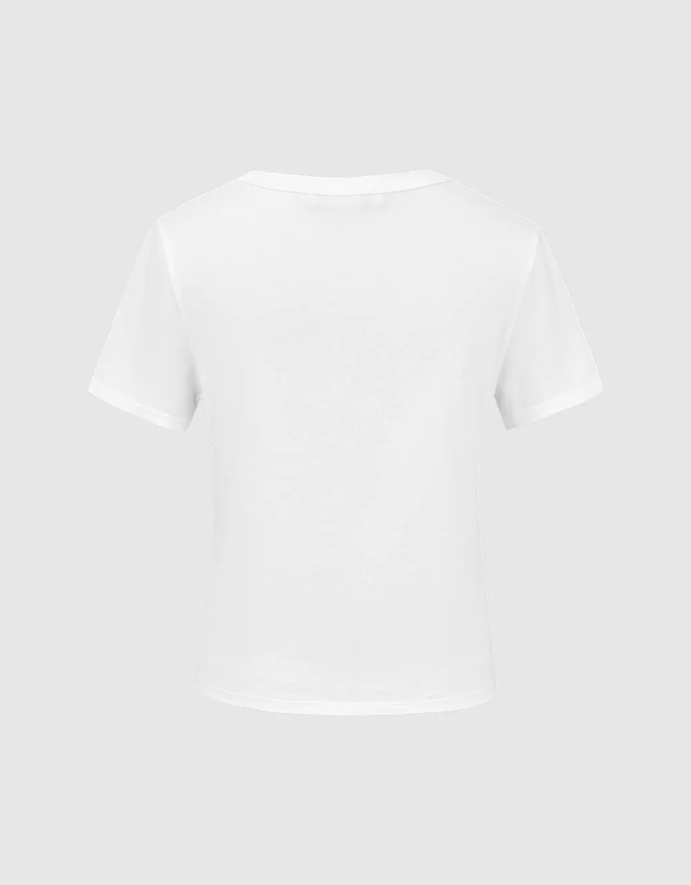 Embossed Crew Neck Skinny T-Shirt sold by Urban Revivo product image thumbnail 2