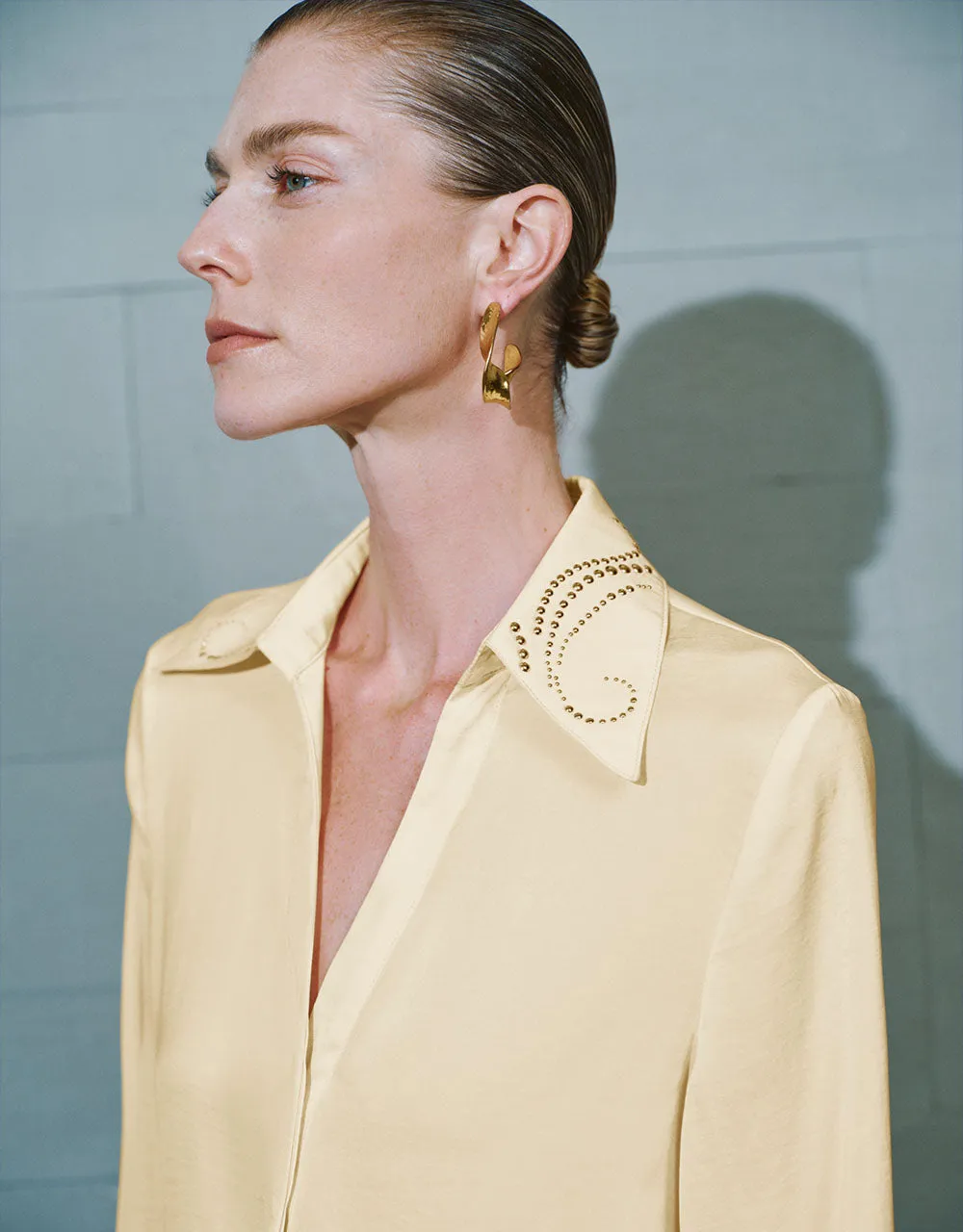 Collared Neck Straight Shirt sold by Urban Revivo product image thumbnail 4