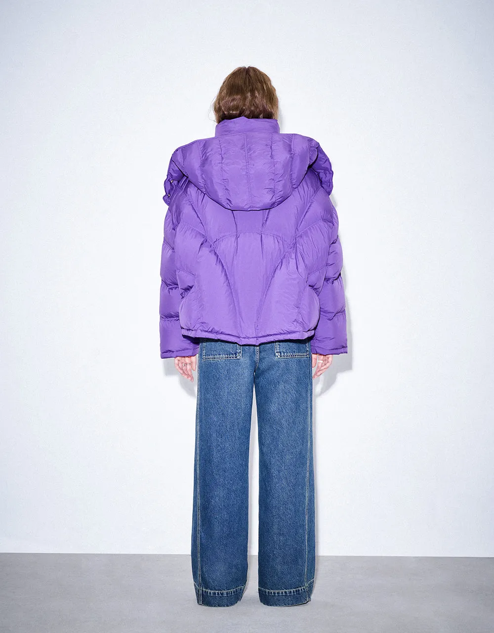 Drop Shoulder Sleeve Puffer Jacket sold by Urban Revivo product image thumbnail 4