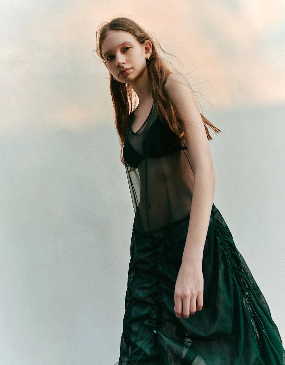 Sleeveless Crew Neck A-Line Dress sold by Urban Revivo product image thumbnail 3