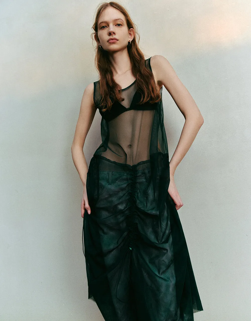 Sleeveless Crew Neck A-Line Dress sold by Urban Revivo