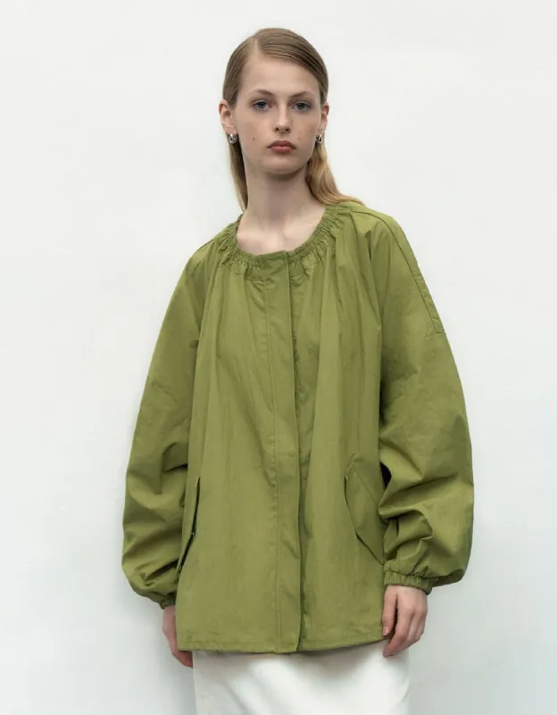 Drop Shoulder Sleeve Crew Neck Jacket sold by Urban Revivo