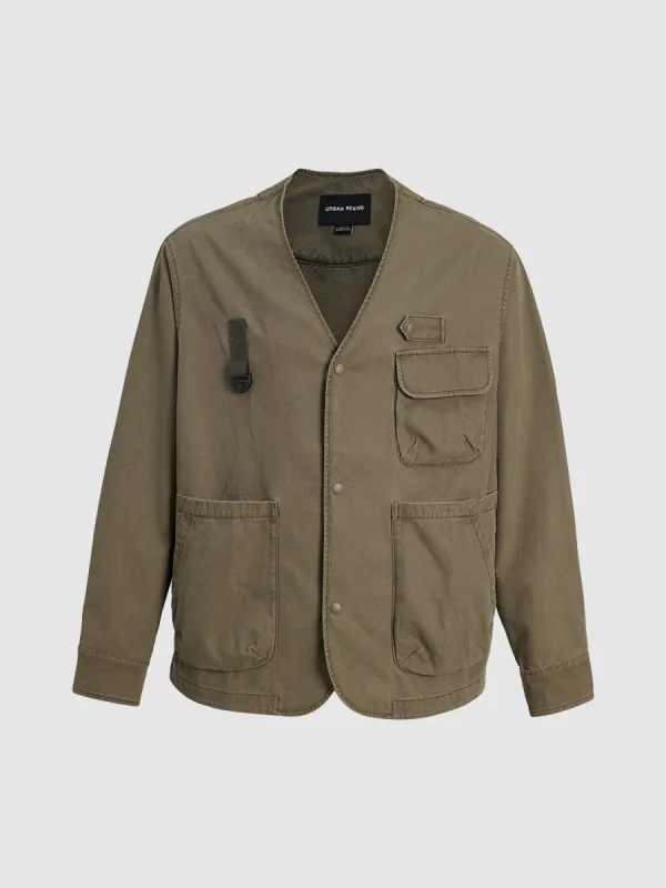 V-Neck Loose Jacket sold by Urban Revivo