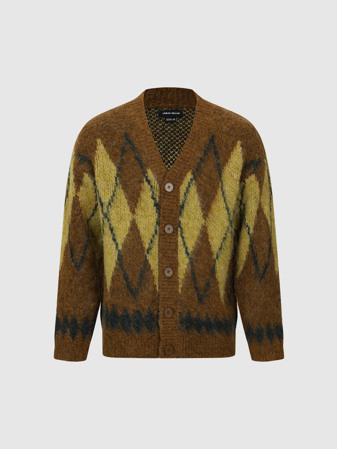 Loose V-Neck Knitted Cardigan sold by Urban Revivo product image thumbnail 2