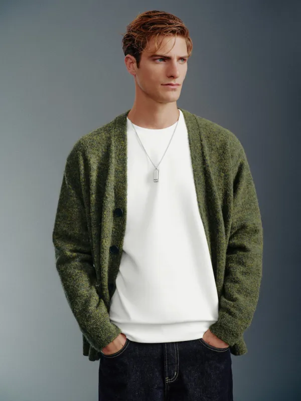 Loose V-Neck Knitted Cardigan sold by Urban Revivo