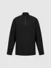 Zip Half Placket Straight Knitted T-Shirt sold by Urban Revivo