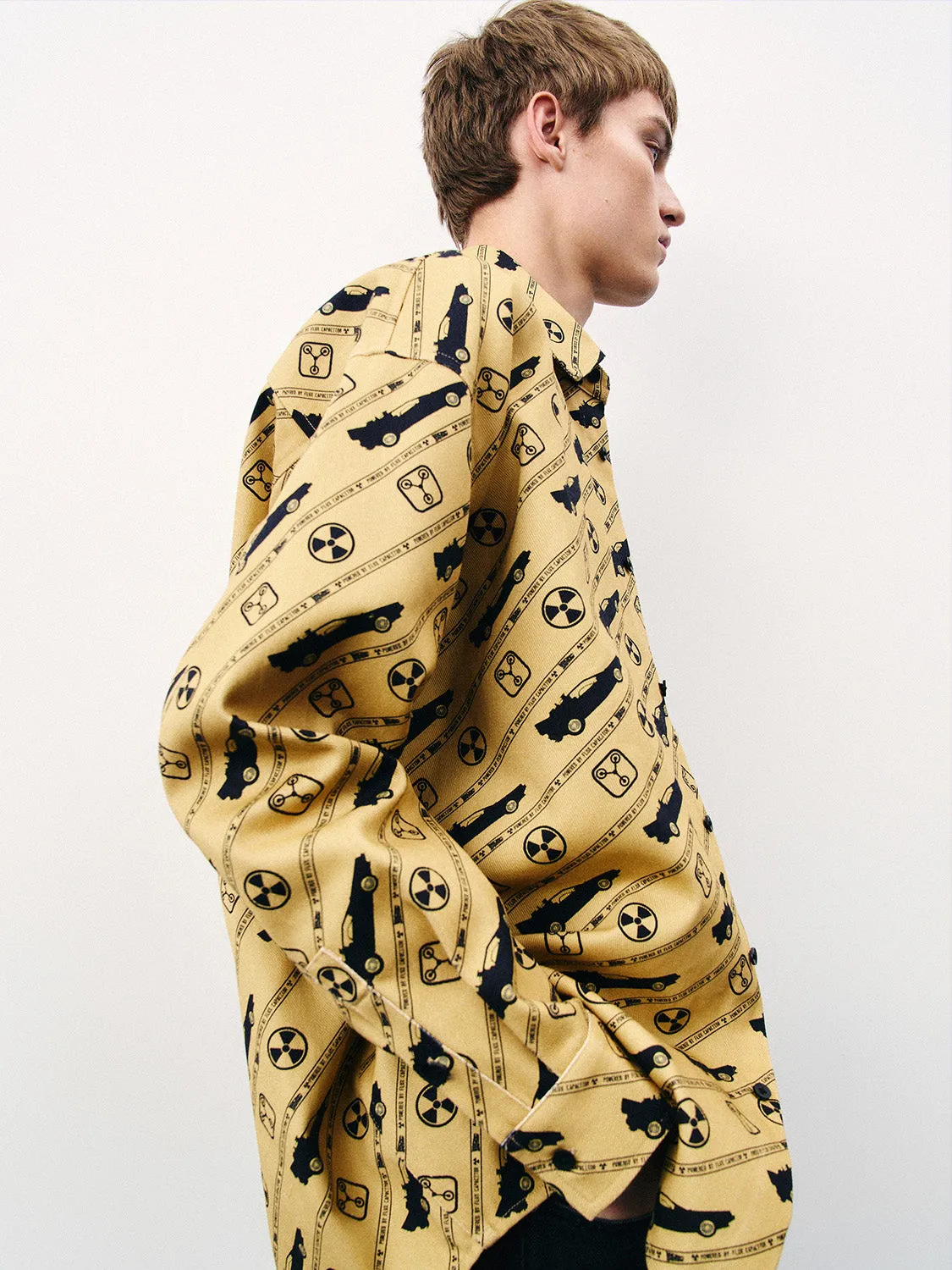 Printed Button Up Loose Shirt sold by Urban Revivo product image thumbnail 3