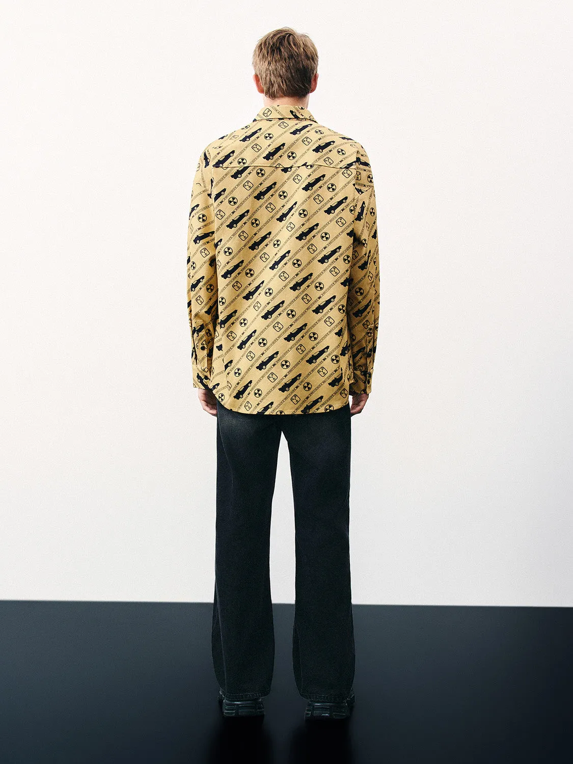 Printed Button Up Loose Shirt sold by Urban Revivo product image thumbnail 4