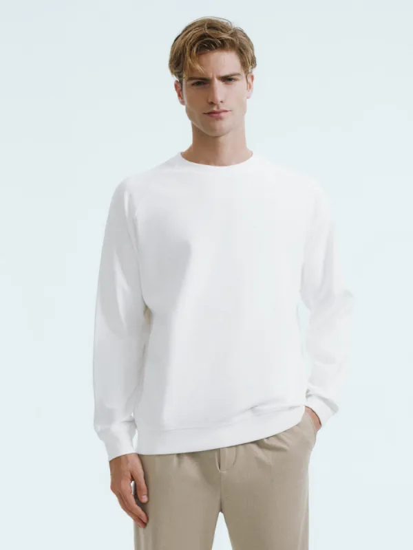 Crew Neck Straight Sweatshirt sold by Urban Revivo