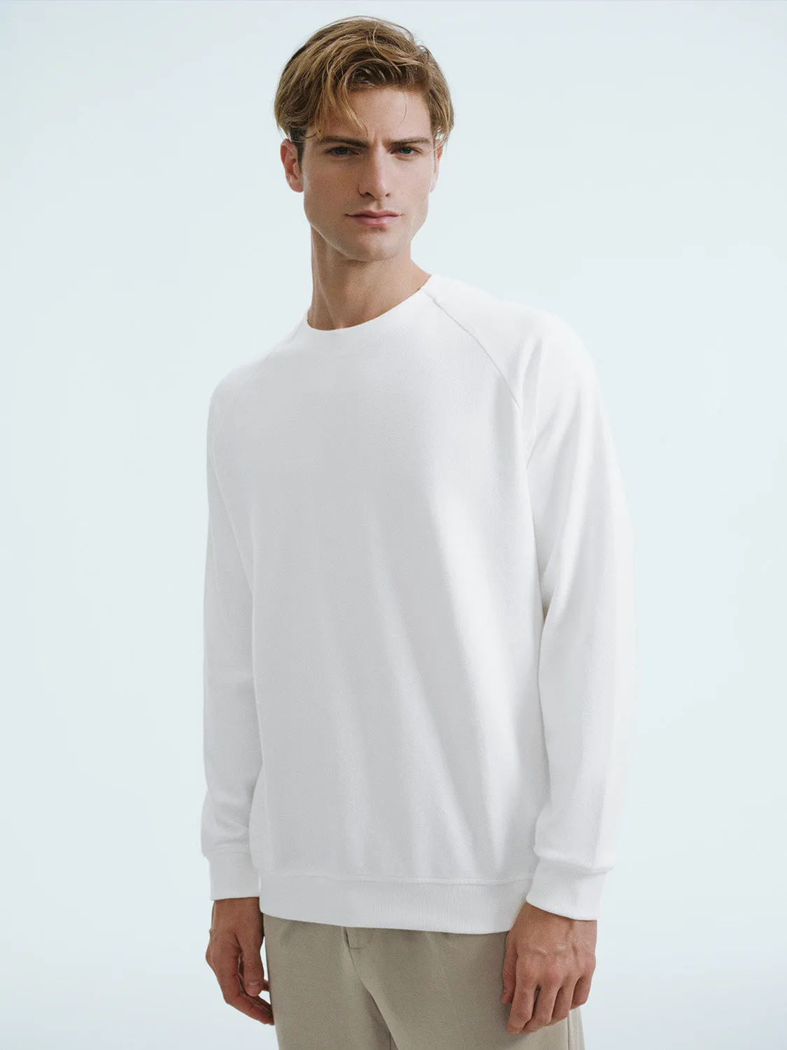 Crew Neck Straight Sweatshirt sold by Urban Revivo product image thumbnail 3