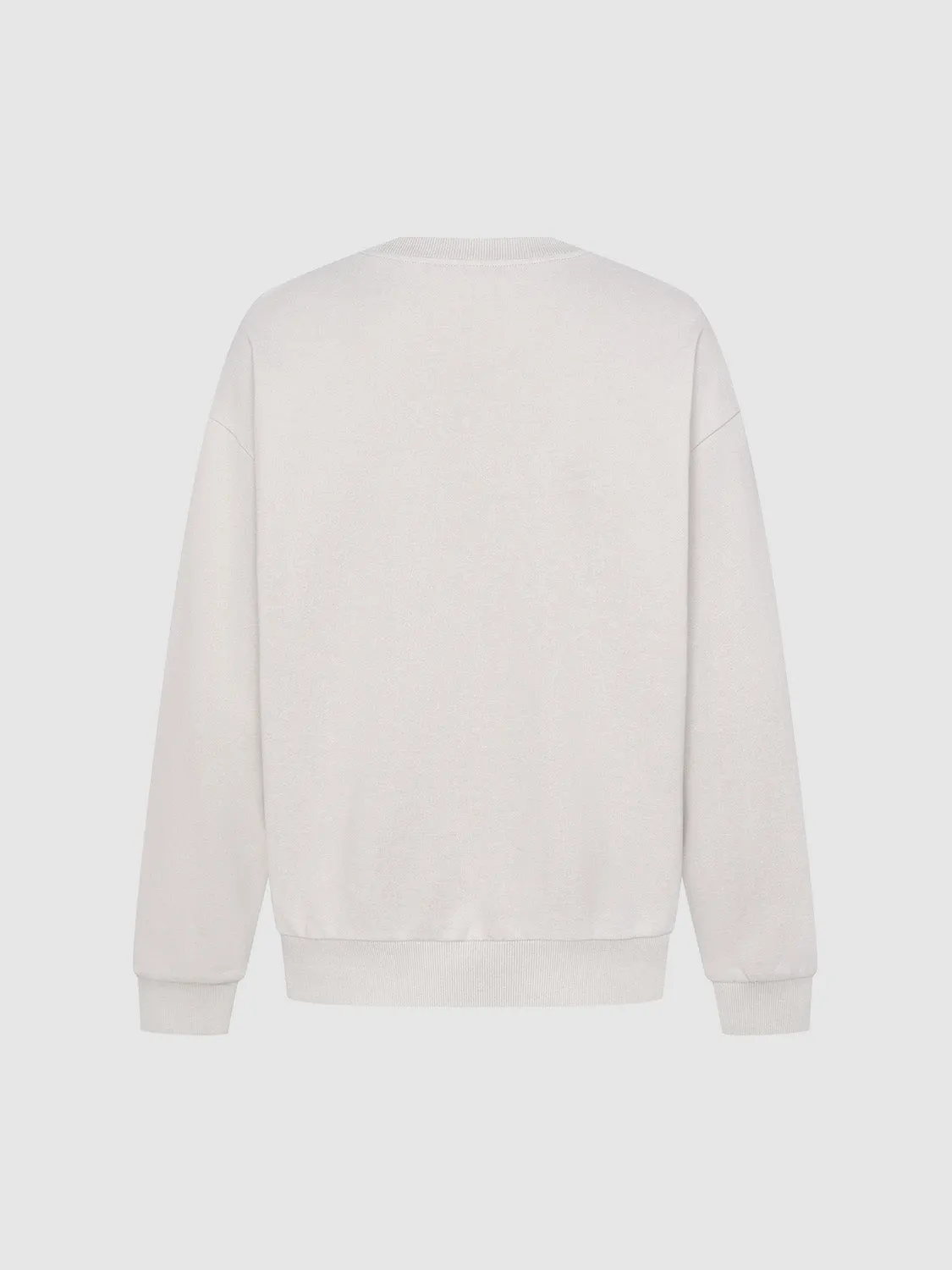 Printed Crew Neck Loose Sweatshirt sold by Urban Revivo product image thumbnail 2