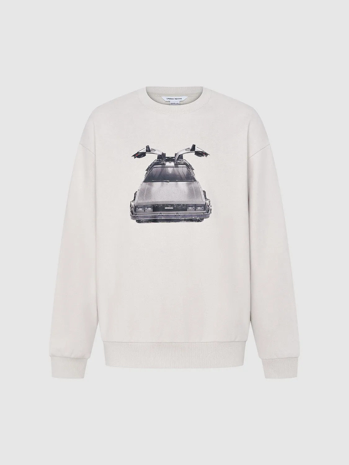 Printed Crew Neck Loose Sweatshirt sold by Urban Revivo