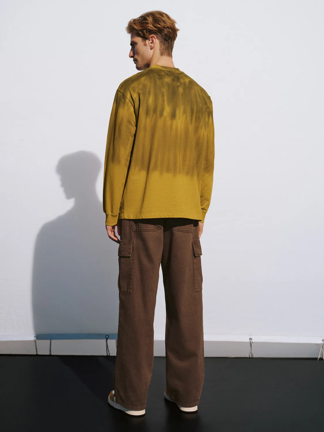 Printed Crew Neck Loose T-Shirt sold by Urban Revivo product image thumbnail 4