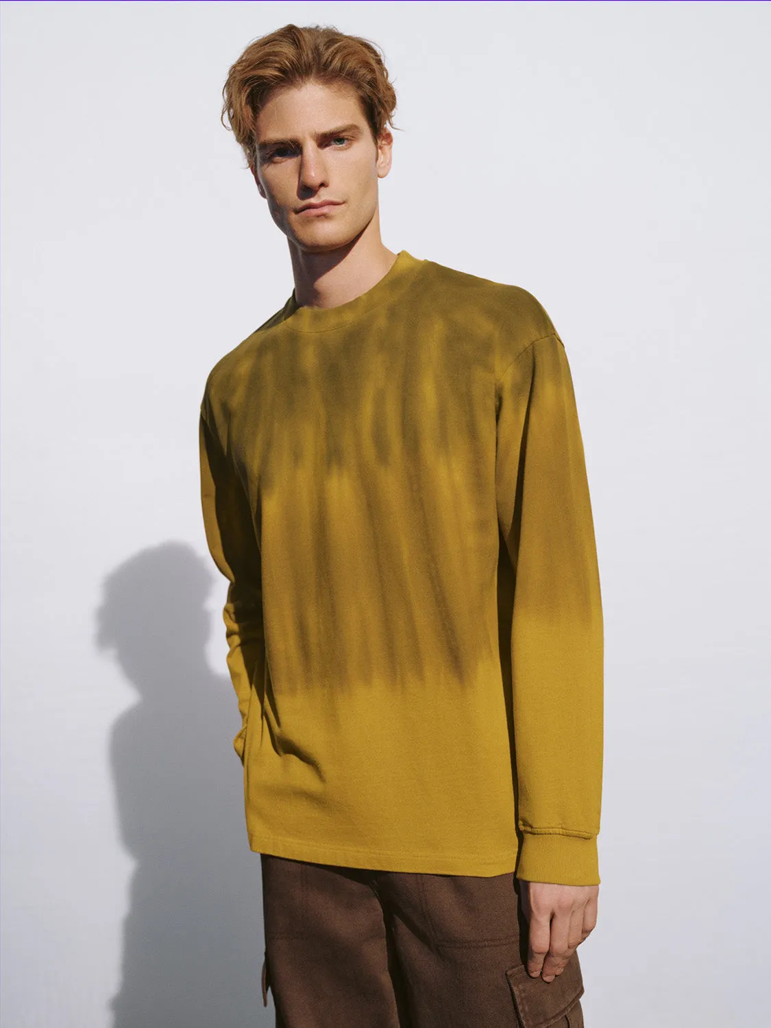 Printed Crew Neck Loose T-Shirt sold by Urban Revivo