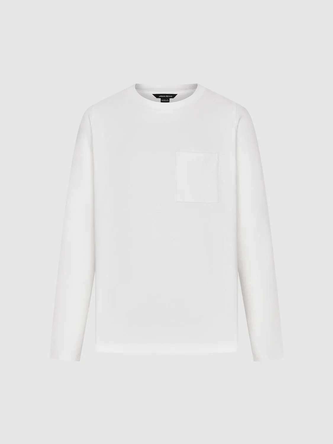 Crew Neck Straight T-Shirt sold by Urban Revivo product image thumbnail 2