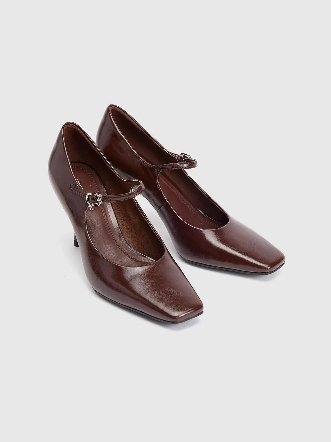 Squre Toe Vegan Leather Heeled Pumps sold by Urban Revivo