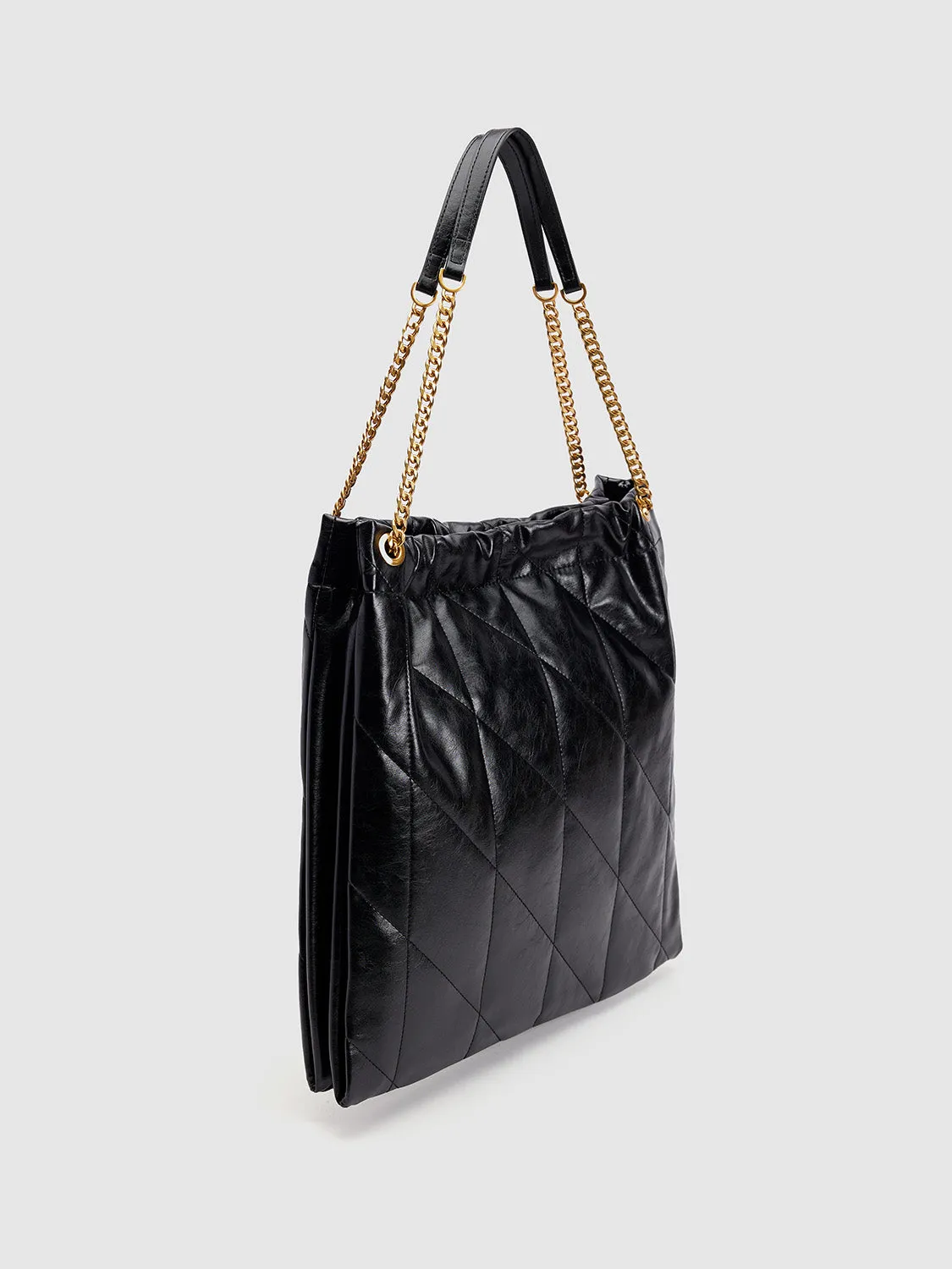 Quilted Embossed Vegan Leather Shoulder Bag sold by Urban Revivo product image thumbnail 3
