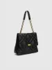 Embossed Chained Shoulder Bag sold by Urban Revivo