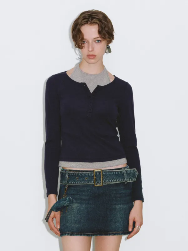 2 In 1 Skinny T-Shirt sold by Urban Revivo