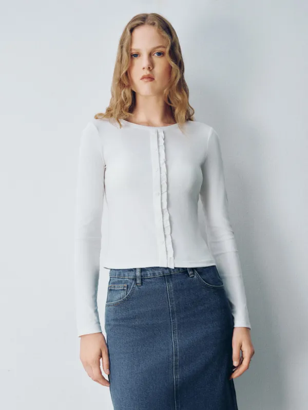 Crew Neck Skinny T-Shirt sold by Urban Revivo